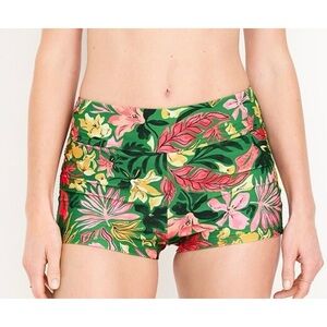 Old Navy Floral High Waisted Matte Swim Shorts 2 Inch inseam